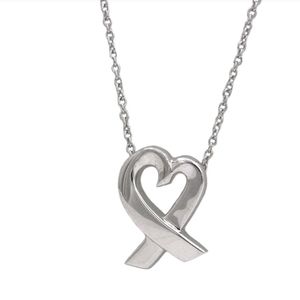 Tiffany Co. Loving Heart Necklace Silver Paloma Picasso